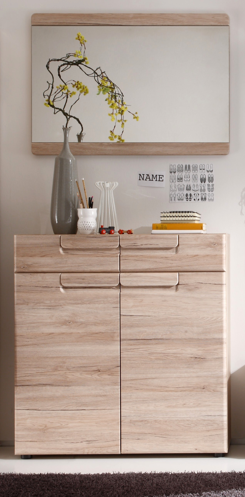 Garderobe malea eiche san remo günstig kaufen guenstigeinrichten.de