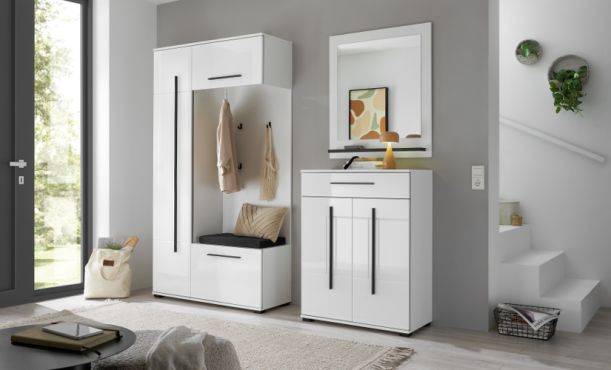 Garderobe Design-D weiß