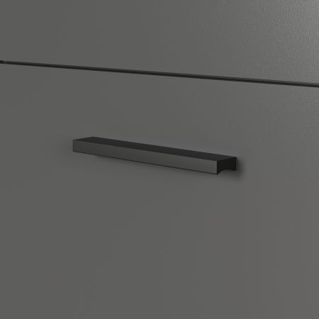 Wohnwand Esteban in grau und Evoke Eiche Schrankwand 4-teilig 340 cm