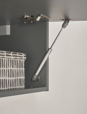 Wohnwand Piano in Thermo Eiche und grau Wohnkombination 4-teilig 380 x 170 cm