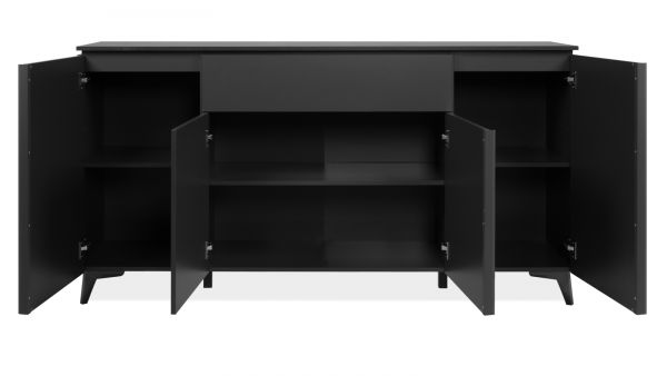 Sideboard Visby in grau und Schiefer Wohn- und Esszimmer Kommode 177 x 92 cm