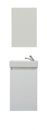 Badmbel komplett Set Champ in wei inkl. Waschbecken und Spiegel Breite 40 cm
