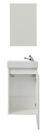 Badmbel komplett Set Champ in wei inkl. Waschbecken und Spiegel Breite 40 cm