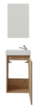 Badmbel komplett Set Champ in Artisan Eiche inkl. Waschbecken und Spiegel Breite 40 cm