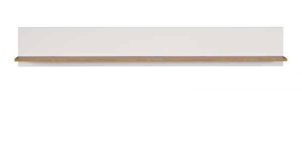 Wandboard Vianna in wei und Evoke Eiche Wandregal 170 cm