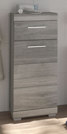 Badezimmer Kommode Spirit in grau Rauchsilber Badkommode 37 x 88 cm