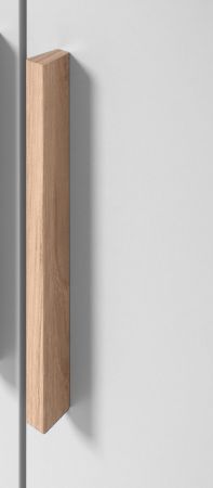 Kommode Hanno in grau und Hickory Walnuss Sideboard 125 x 94 cm