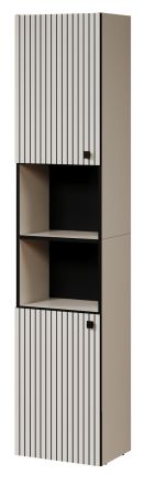 Badezimmer Hochschrank Bliss in Cashmere grau Badschrank 40 x 186 cm