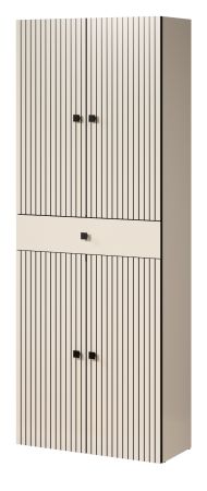 Badezimmer Hochschrank Bliss in Cashmere grau Badschrank 70 x 186 cm