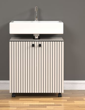 Waschbeckenunterschrank Bliss in Cashmere grau Badschrank 60 cm