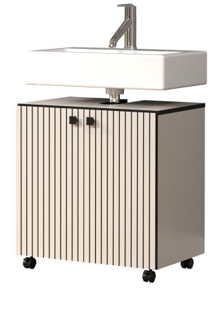 Waschbeckenunterschrank Bliss in Cashmere grau Badschrank 60 cm