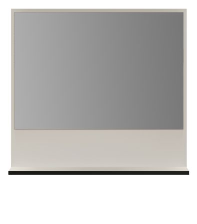 Badezimmer Spiegel Bliss in Cashmere grau Badspiegel mit Ablage 80 cm