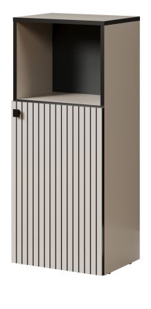 Badezimmer Kommode Bliss in Cashmere grau Badschrank 40 x 95 cm