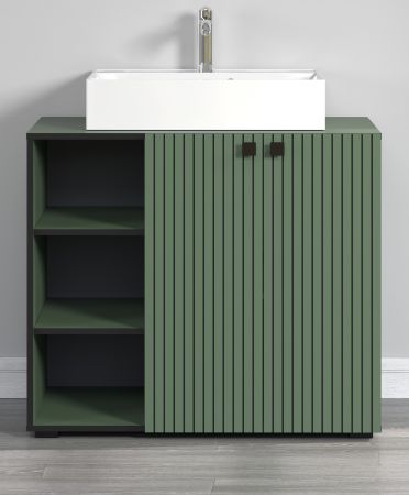 Waschtisch Set Bliss in grn Komplett-Set mit Waschbecken 90 cm