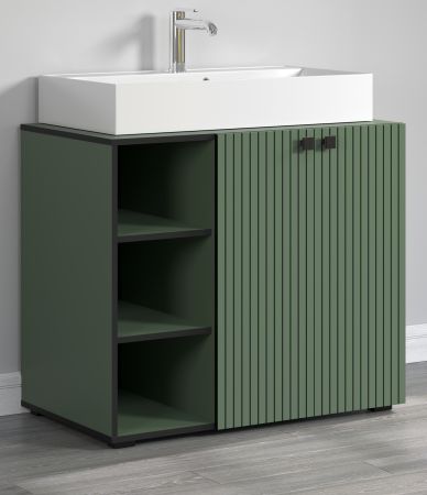 Waschtisch Set Bliss in grn Komplett-Set mit Waschbecken 90 cm