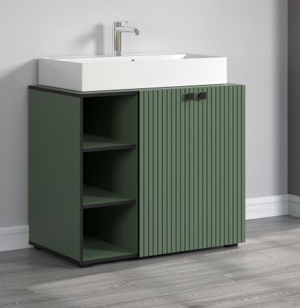 Waschtisch Set Bliss in grn Komplett-Set mit Waschbecken 90 cm