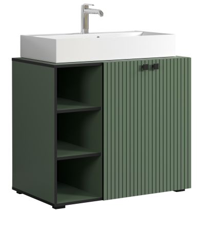 Waschtisch Set Bliss in grn Komplett-Set mit Waschbecken 90 cm