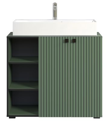 Waschtisch Set Bliss in grn Komplett-Set mit Waschbecken 90 cm