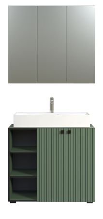 Badmbel Set Bliss in grn Badkombination 2-teilig 90 x 186 cm