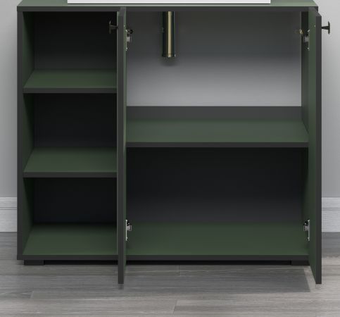Badmbel Set Bliss in grn Badkombination 2-teilig 90 x 186 cm