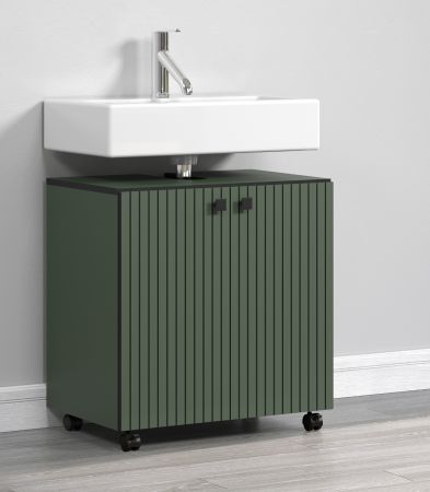 Waschbeckenunterschrank Bliss in grn Badschrank 60 cm