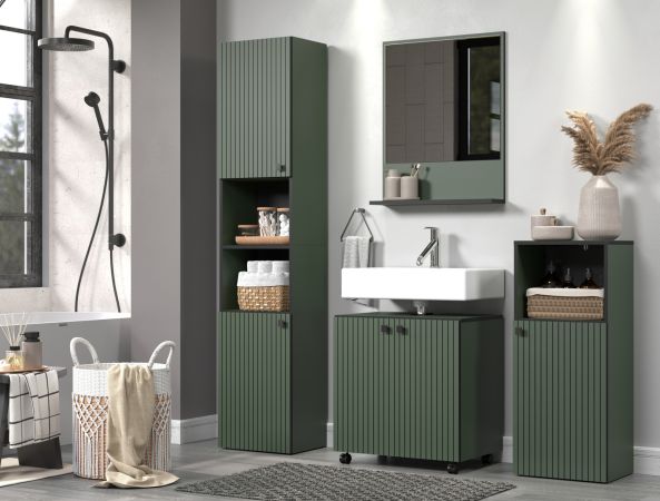 Waschbeckenunterschrank Bliss in grn Badschrank 60 cm