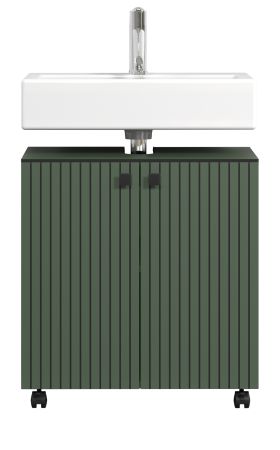 Waschbeckenunterschrank Bliss in grn Badschrank 60 cm
