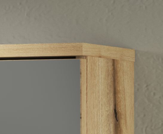 Badezimmer Spiegelschrank Torsby in Evoke Eiche Badschrank 2-trig 60 x 70 cm