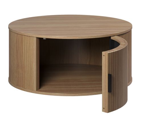 Couchtisch Ronin in Eiche Beistelltisch rund 80 cm