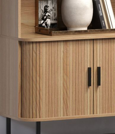 Regalschrank Ronin in Eiche Bcherregal 80 x 172 cm