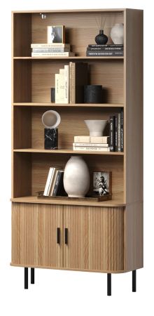 Regalschrank Ronin in Eiche Bcherregal 80 x 172 cm