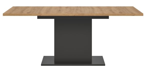 Esstisch Home-X in Artisan Eiche und grau Tisch ausziehbar 150 - 190 cm