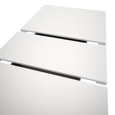 Esstisch Home-X in wei und Artisan Eiche Tisch ausziehbar 150 - 190 cm