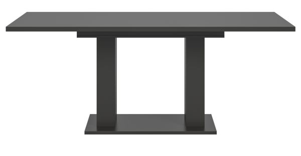 Esstisch Home-X in grau Tisch ausziehbar 150 - 190 cm