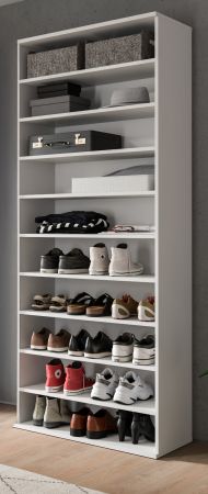 Schuhregal SystemX in wei Flur Diele Regal 80 x 193 cm