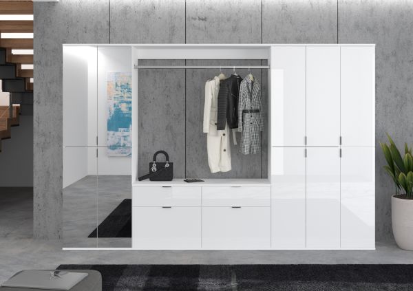 Schuhregal SystemX in wei Flur Diele Regal 80 x 193 cm