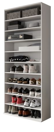 Schuhregal SystemX in wei Flur Diele Regal 80 x 193 cm