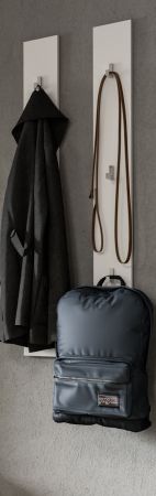 Garderobenpaneel Set SystemX in wei 2x Wandgarderobe 115 cm