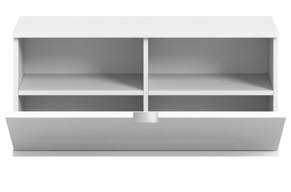 Schuhschrank SystemX in wei Hochglanz Flur Diele Kommode 91 cm