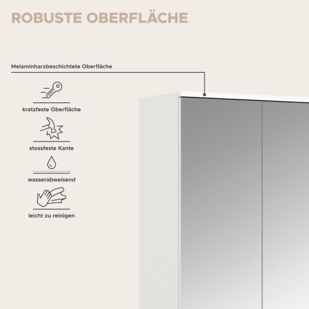 Garderobenschrank mit Spiegeltr SystemX in wei Schuhschrank 232 x 193 cm