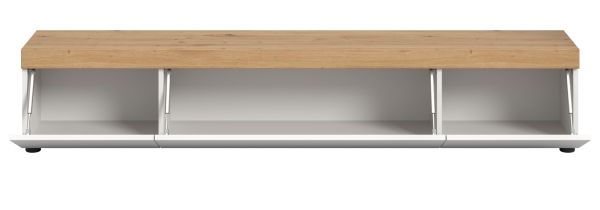 TV-Lowboard Siena in wei und Artisan Eiche TV Unterteil hngend / stehend 180 cm