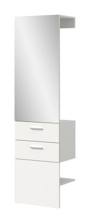 Garderobe Carry in wei Kompaktgarderobe mit Spiegel 52 x 190 cm