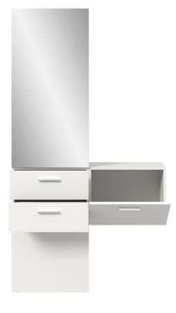 Garderobe Set 2-teilig Carry in wei Garderobenkombination mit Spiegel 104 x 190 cm