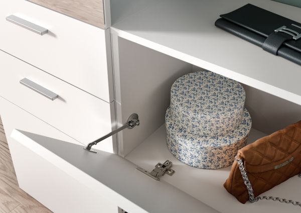 Garderobe Set 3-teilig Carry in wei Garderobenkombination mit Spiegel 156 x 190 cm