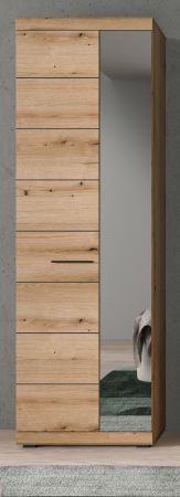 Garderobenschrank Shawn in Evoke Eiche Garderobe oder groer Schuhschrank mit Spiegel 62 x 197 cm