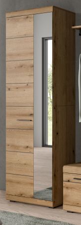 Garderobenschrank Shawn in Evoke Eiche Garderobe oder groer Schuhschrank mit Spiegel 62 x 197 cm