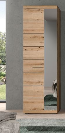 Garderobenschrank Shawn in Evoke Eiche Garderobe oder groer Schuhschrank mit Spiegel 62 x 197 cm