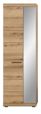 Garderobenschrank Shawn in Evoke Eiche Garderobe oder groer Schuhschrank mit Spiegel 62 x 197 cm