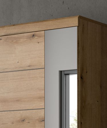 Garderobe Set 3-teilig Shawn in Evoke Eiche Garderobenkombination 167 x 197 cm