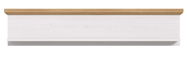 Wandboard Mirano in wei Lrche und Eiche Artisan Landhaus Wandregal 110 cm